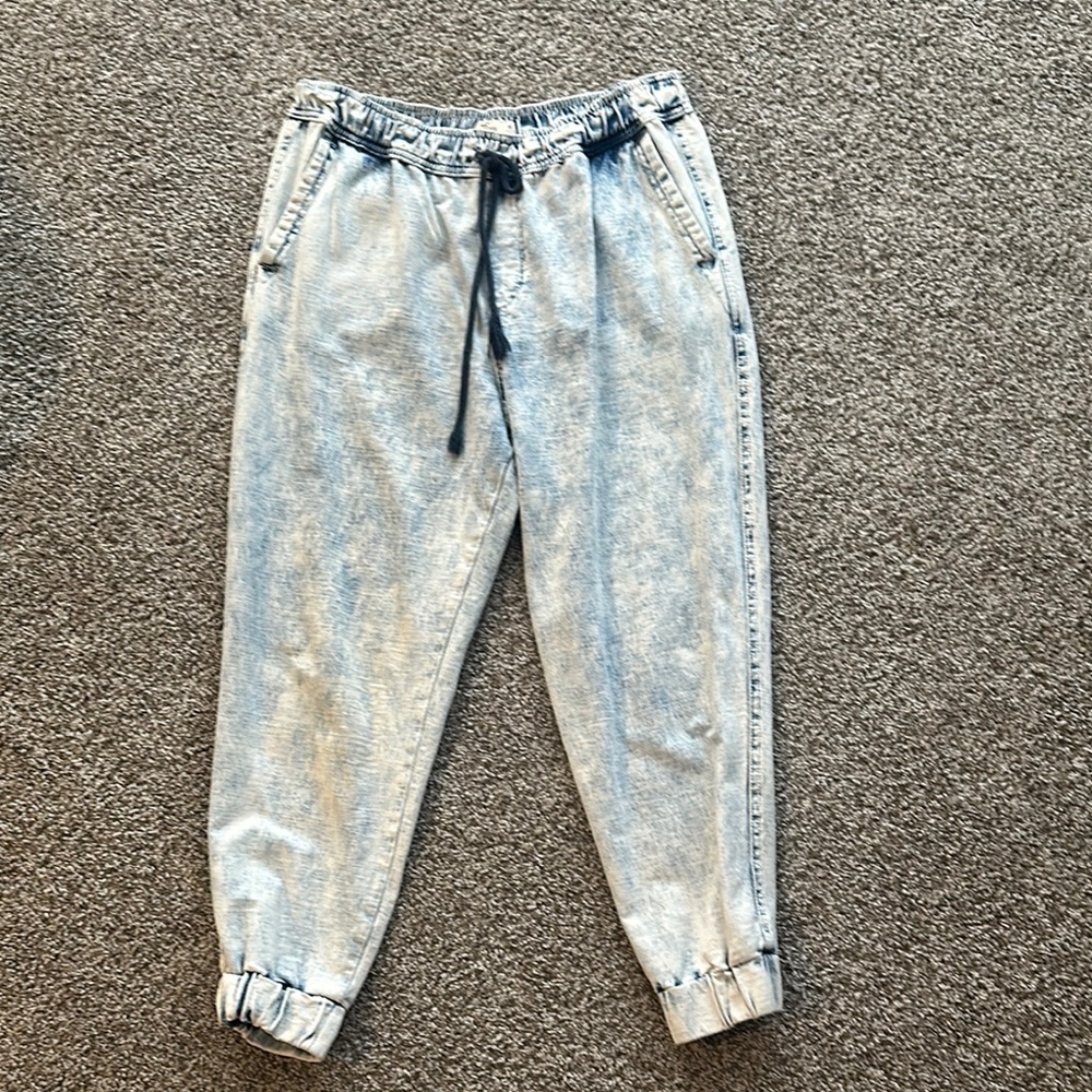 Light Wash Denim Joggers